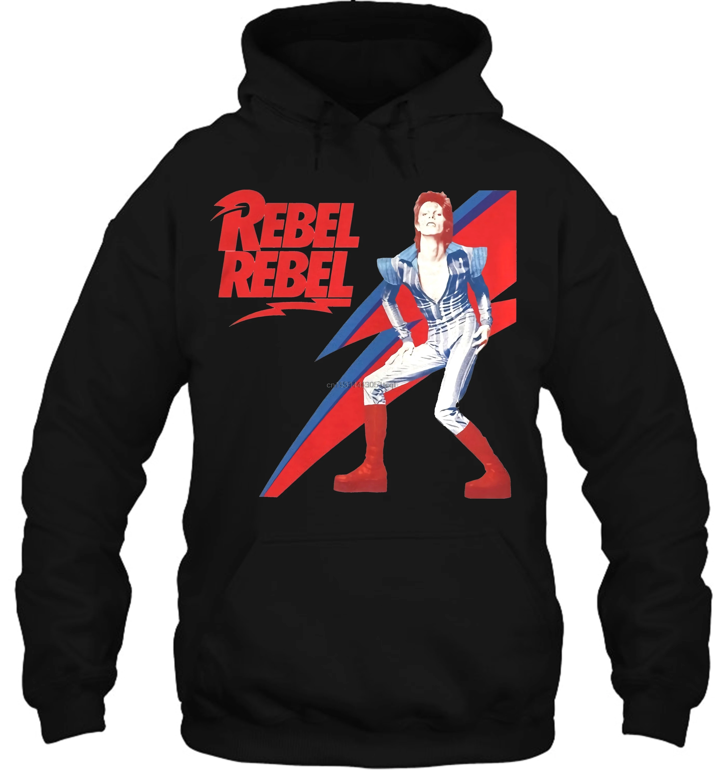 

Men Hoodie Funny novelty Bowie Rebel Rebel cool Women Streetwear