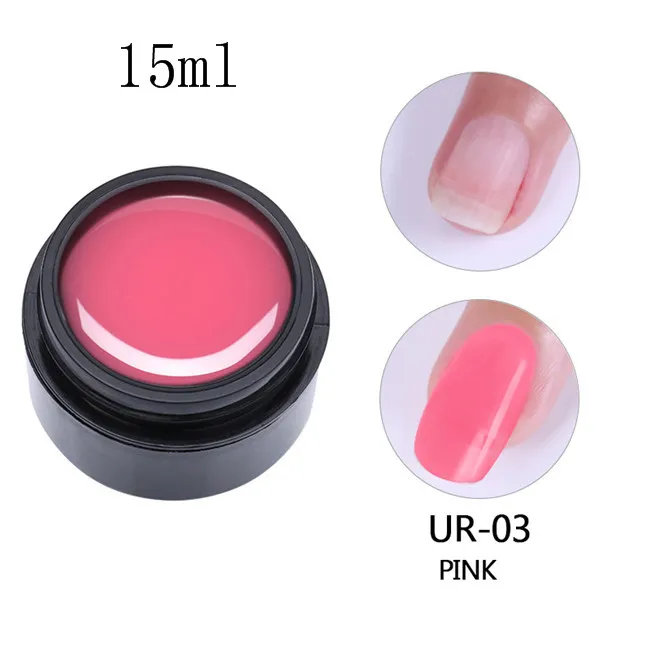 Pink Ur Sugar Poly быстрое удлинение Гель-лак для ногтей розовый, белый, прозрачный впитывающийся УФ-гель для наращивания ногтей - Цвет: Pink