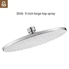 Насадка для душа Xiaomi Dabai, лейка для душа с дождем, 23x23 см, 9 дюймов, круглый распылитель из АБС-пластика, для ванной комнаты, тонкая, высокого давления