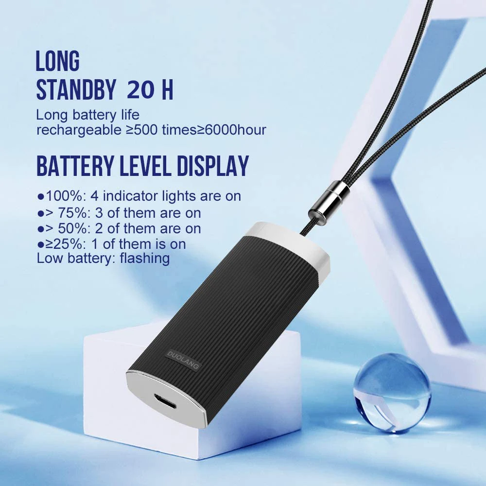 Wearable Air Purifier Necklace USB Cleaner Personal Negative Ion Generator Freshener | Бытовая техника