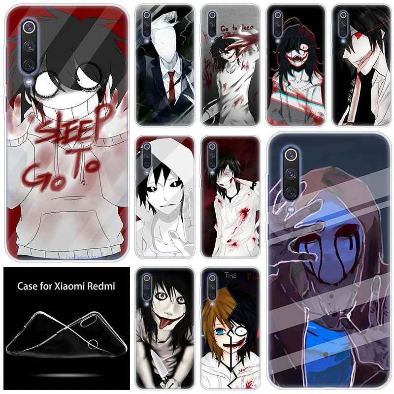 Мягкий чехол Jeff The Killer go to sleep anime для Xiaomi Mi CC9E 9SE 9T 8 Pro A2 A3 Lite 8SE A1 5X 6X Mix 3 2S Play Pocophone