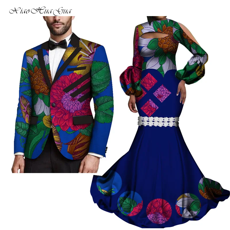 Комплект из 2 предметов одежда для пар с Африканским принтом влюбленных Мужской