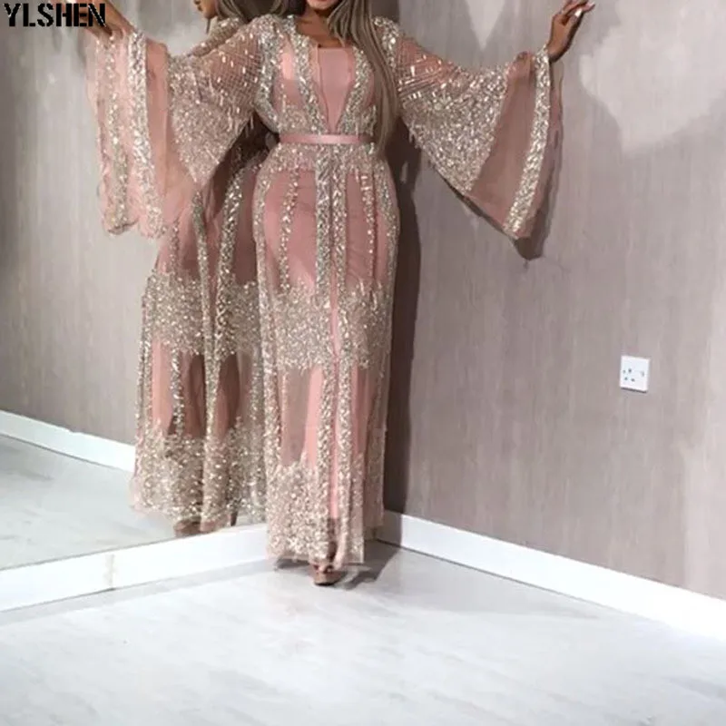 Черные африканские платья для женщин комплект из 2 предметов Африканское платье