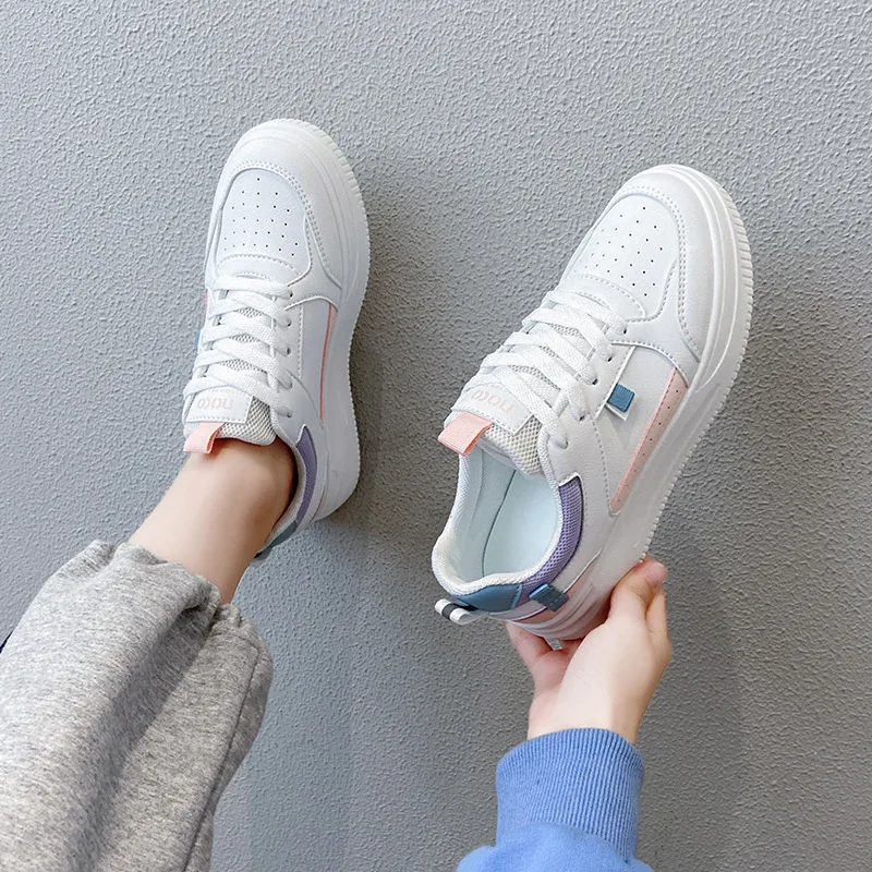 Han edition of new fund of 2021 autumn ins increased white shoe tide female students running sneakers F13 breathable leisure