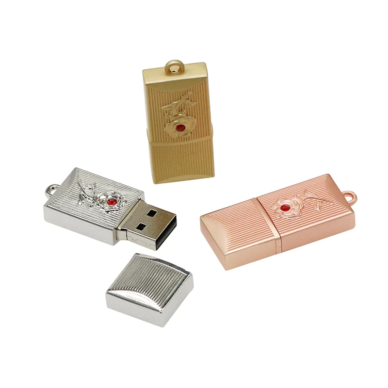Usb U диск прямоугольной формы с металлическим кольцом для ключей 4 ГБ 8 16 32 64 128 256
