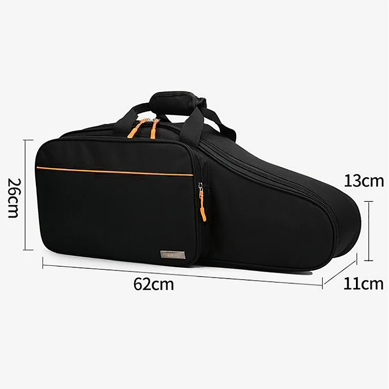 

Saxophone Gig Bag Oxford Cloth Alto Sax Thickened Backpack with Double Shoulder and Extra Storage Space Loaded Music