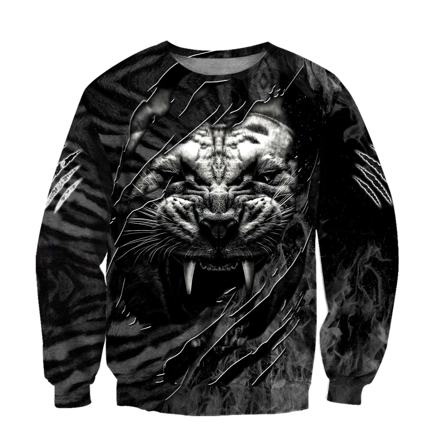 

Warrior White Tiger Animal 3D All Print Size XS-7XL Hoodie Man Women Harajuku Outwear Zipper Pullover Sweatshirt Casual Unisex