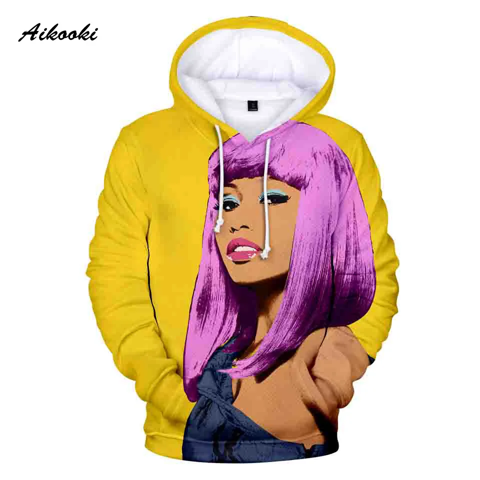 

Роскошные забавные красивые свитшоты с 3D принтом Nicki Minaj, мужские/женские свитшоты с длинным рукавом, толстовка в стиле "кэжуал" пуловер