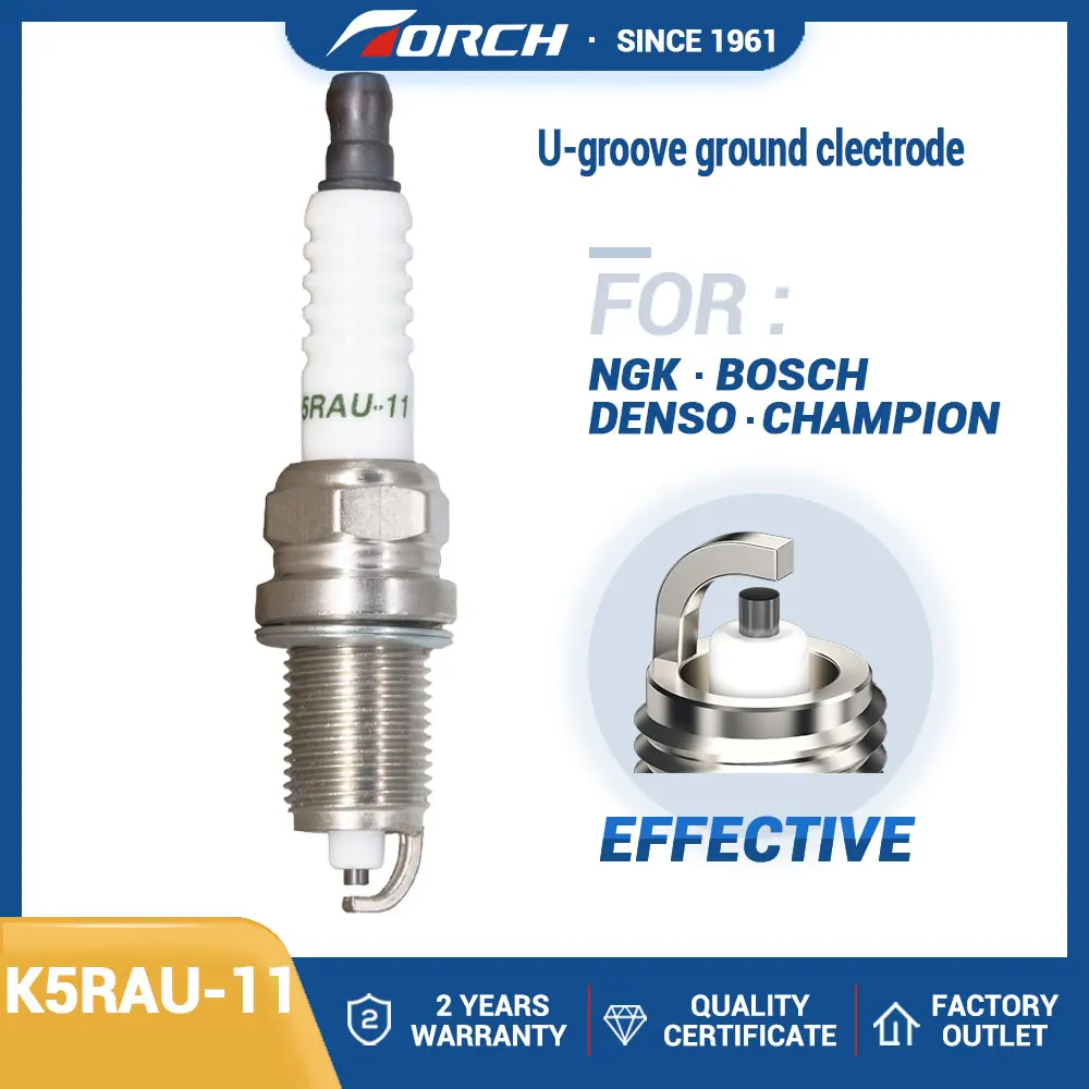 

China Original spark ignition candle TORCH K5RAU-11 replace for MAZDA OPEL VW HYUNDAI KIA CHEVROLET