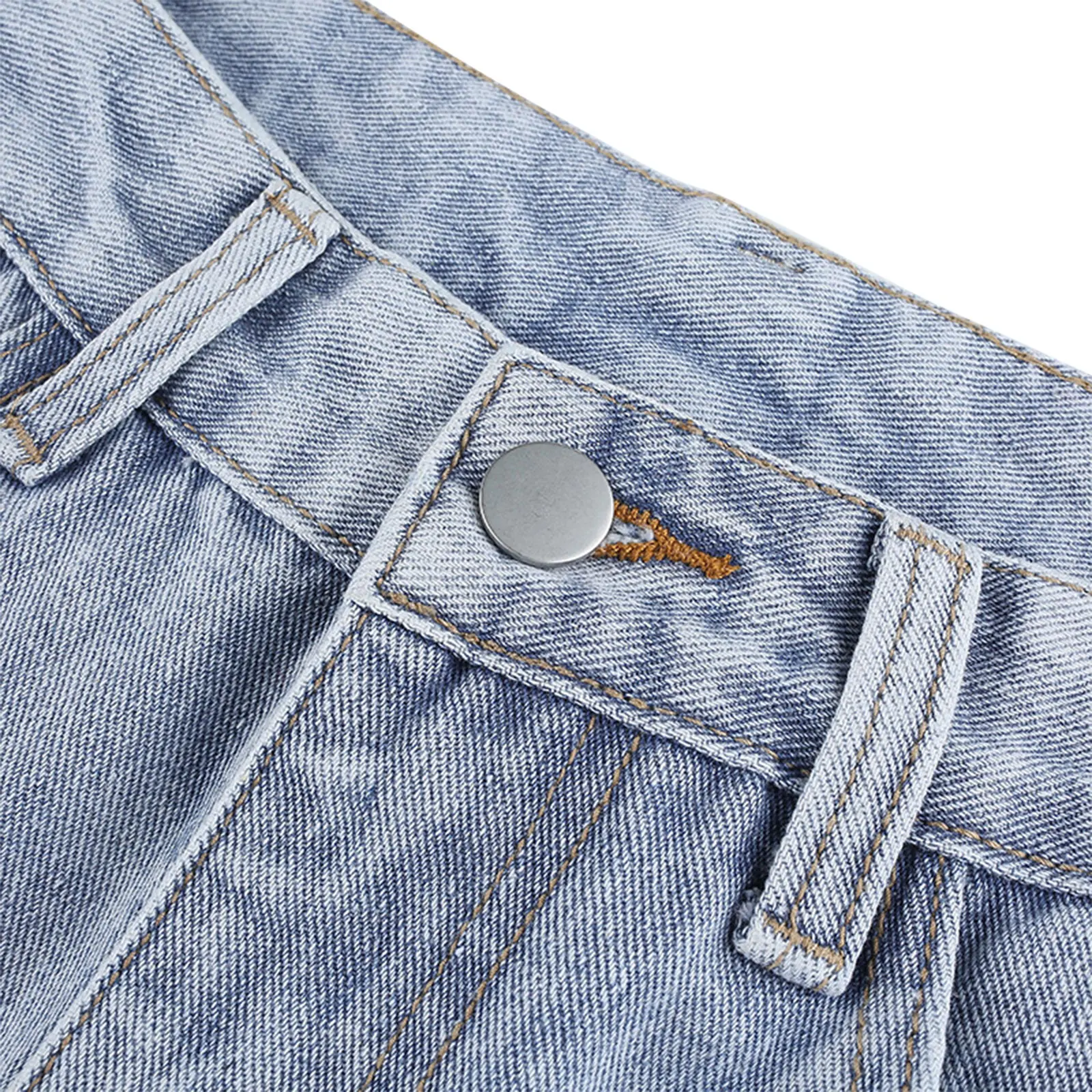 

2021 Woman Denim Pants Capris Butterfly Print High Waist Jeans Pocket Long Straight Trousers Ladies 90s Vintage Streetwear