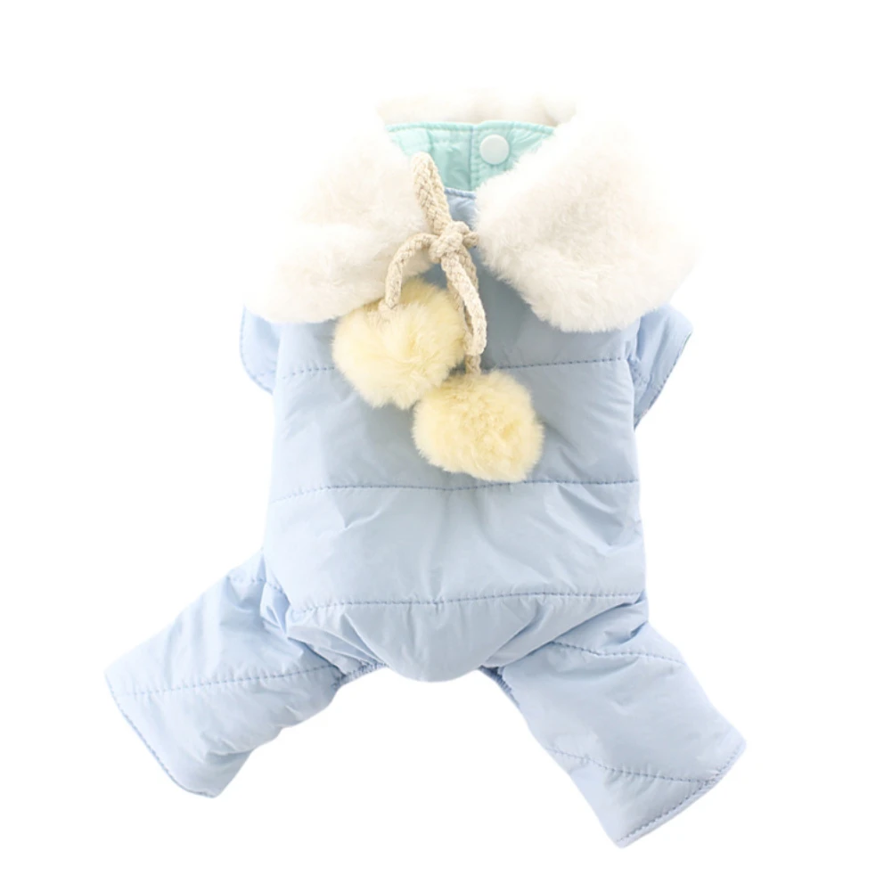 

Winter Dog Jumpsuit Warm Windproof Coat For Small Medium Dogs Pet Parkas Jacket Rompers Poodle Yorkshire Thicken Clothing