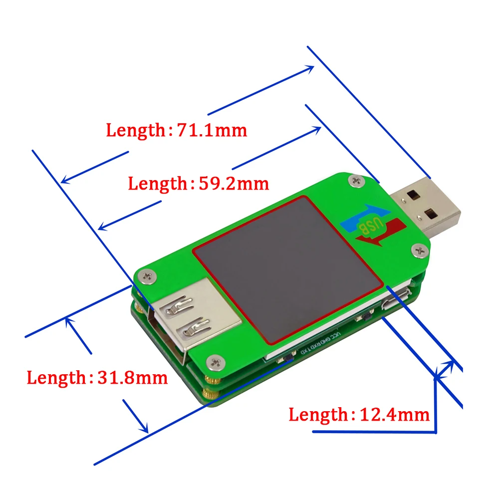 UM24 UM24C USB Тестер Вольтметр Амперметр измеритель мощности вольтметр температуры