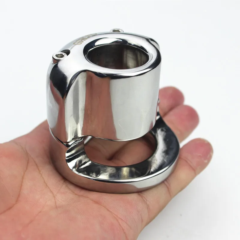 Мужской кротальный кулон для фиксации пениса съемный из нержавеющей стали в виде