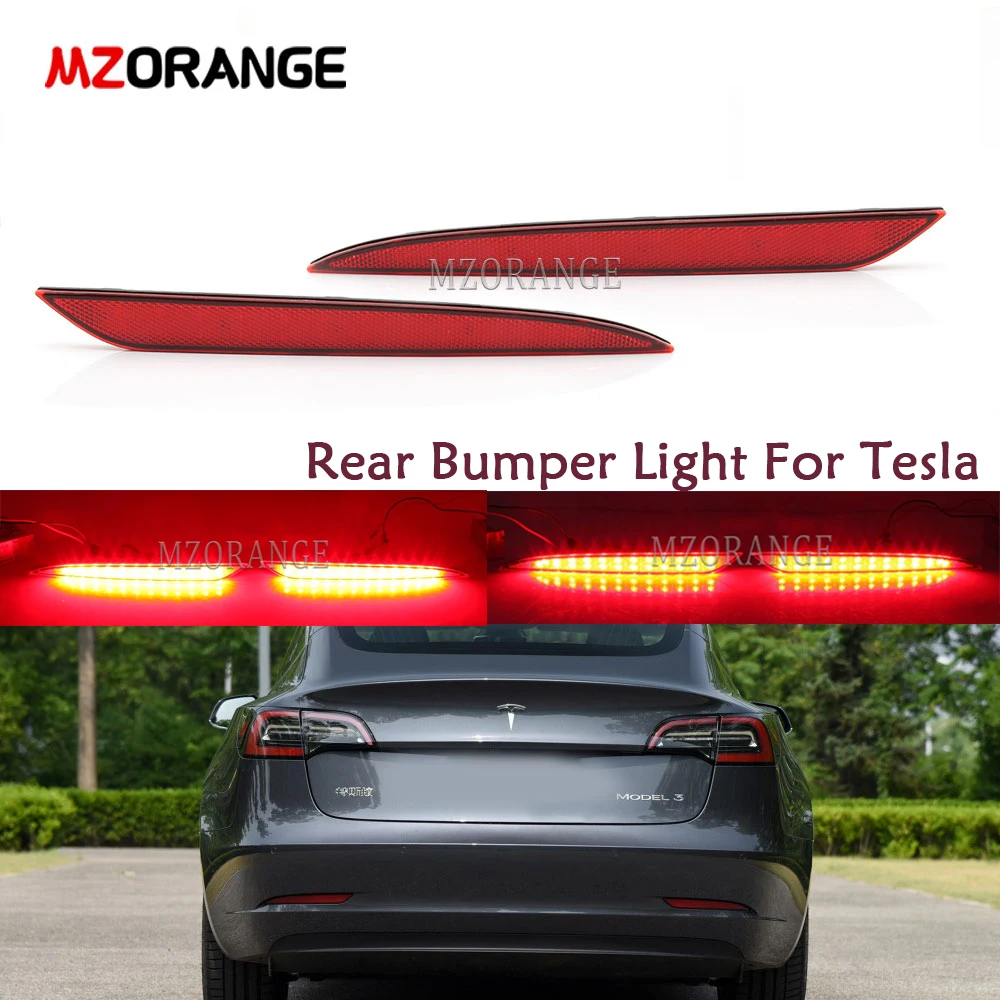 2 шт. светодиодные лампы для заднего бампера Tesla Model 3 S X 2012-2016 |