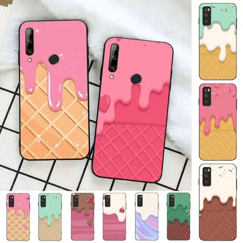

FHNBLJ Ice Cream Phone Case for Huawei Honor 10 i 8X C 5A 20 9 10 30 lite pro Voew 10 20 V30