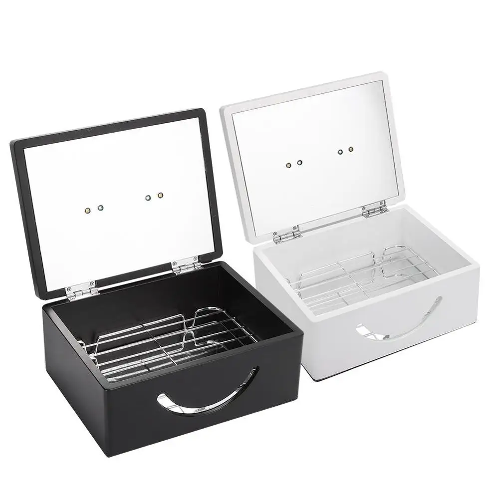 Коробка для хранения инструментов ногтей с УФ светодиодный 12 Вт 2 в 1 100 240