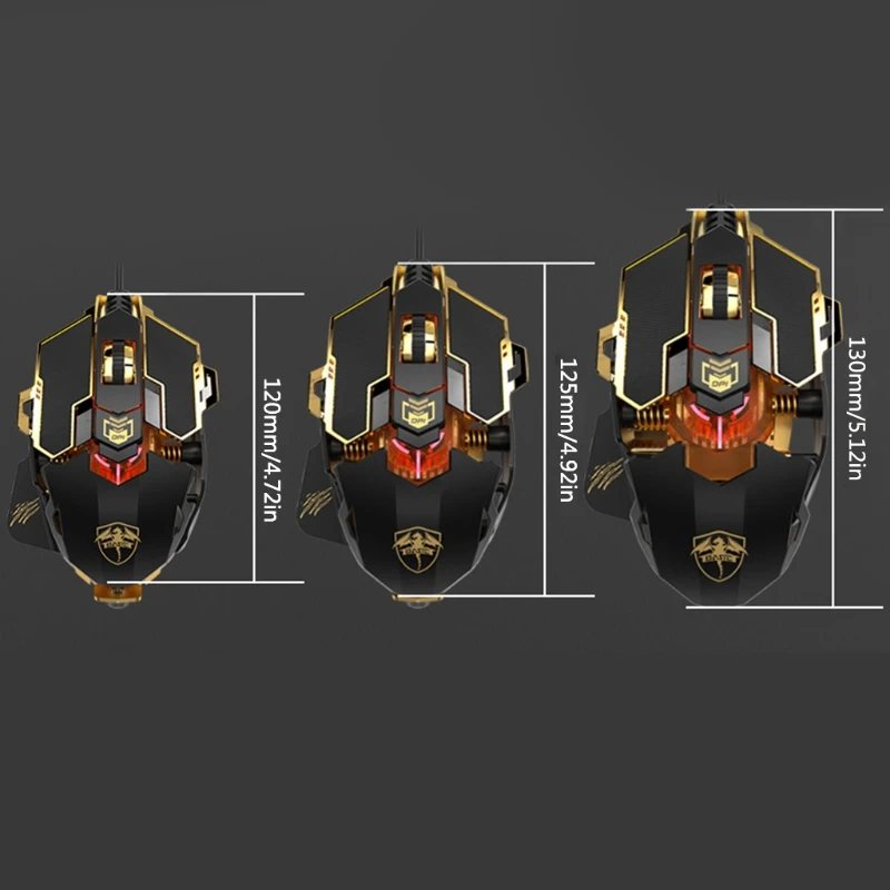 

G32B 4 Gear DPI Adjustable Wired Programmable Mechanical Mouse RGB LED Breathing Light Gaming Mouse Computer Laptop Accessories