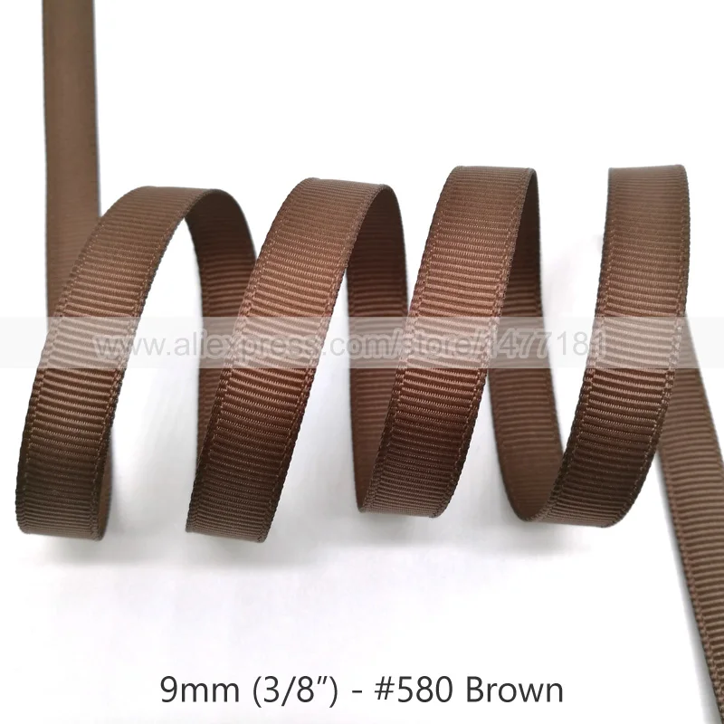 850 Brown 20 ярдов) 3/" 9 мм корсажная лента белого, черного, розового, красного, зеленого, фиолетового цветов корсажная лента полиэстер лента для рукоделия - Цвет: 850 Brown