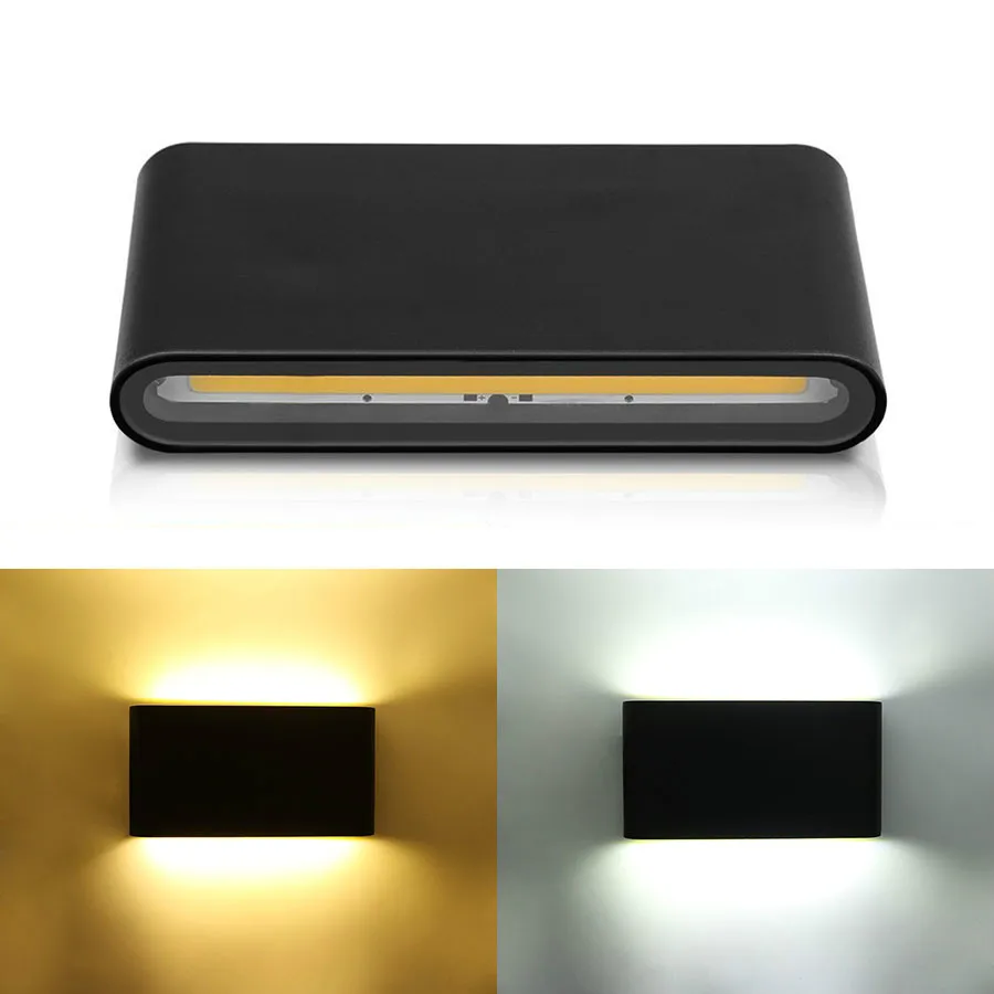 12 Вт COB Светодиодный настенный бра водонепроницаемый светильник алюминиевый