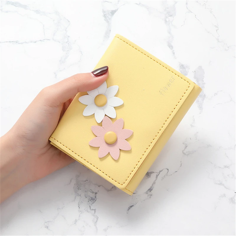

Flower Small Tassel Wallet Women Short Cute Zipper Wallet for Girl Female Coin Purse Ladies Wallets Monederos Para Monedas