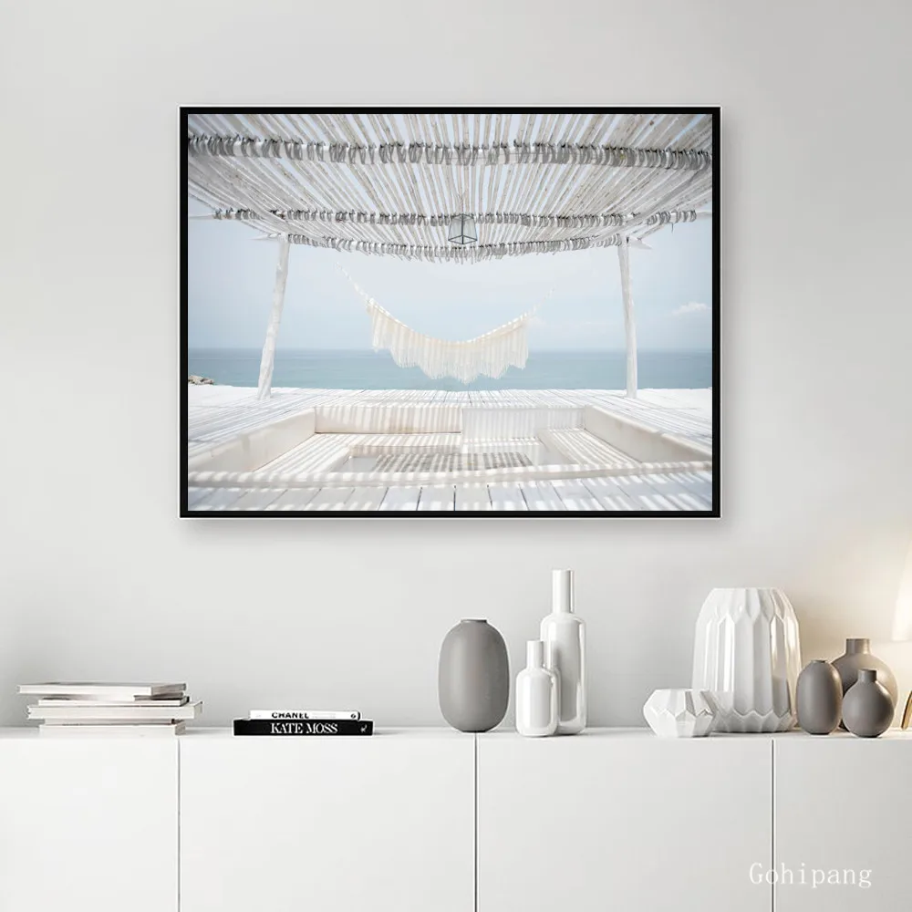 Марокканская дверь пейзаж настенное искусство холст картина скандинавские