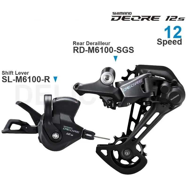 Переключатель передач SHIMANO DEORE M6100 12 В задний переключатель SHADOW RD +-1x12-speed