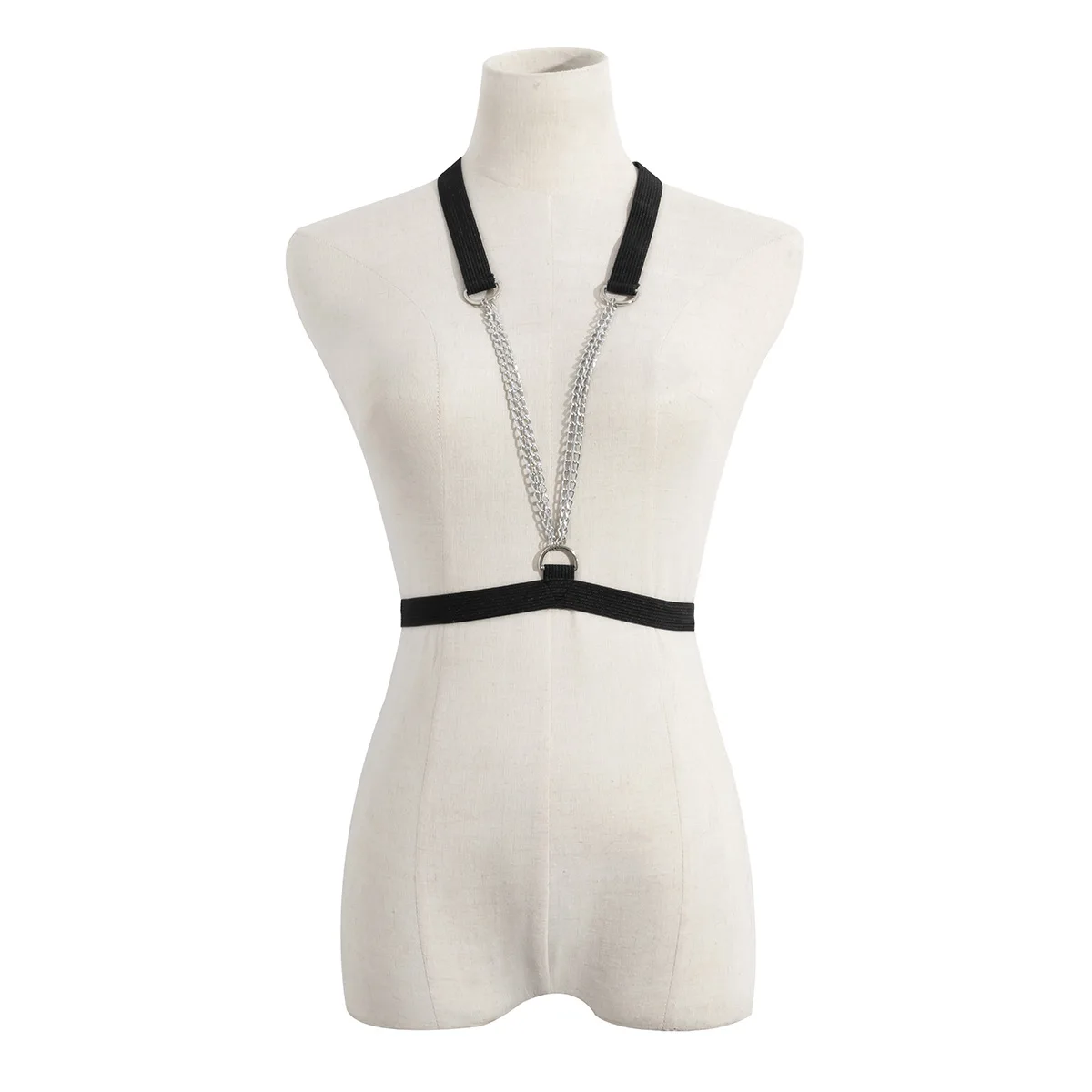 

Aluminum Chain Neck Chain Bandage Body Chain Personality Beam Alloy Buckle Body Waist Chain Trendy Women's Jewelry Wedding Gift