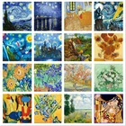 Бескаркасный пейзаж картины DIY Краски ing по номерам Современная Картина на холсте акриловые Краски для домашнего декора 40x50 см