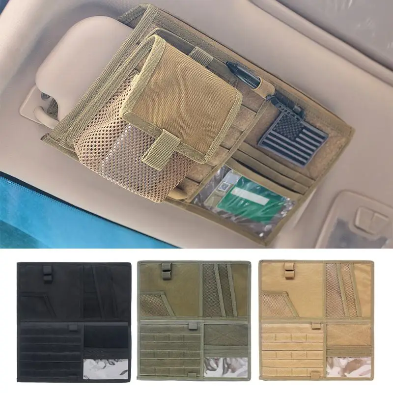 Органайзер для козырька сумка автомобиля Молле автомобильный солнцезащитный