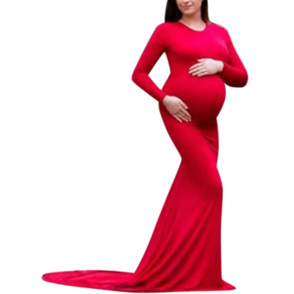 Платья для беременных реквизит фотосессии Платье кормящих элегантное женщин с