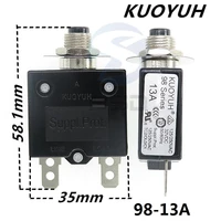 3pcs taiwan kuoyuh 98 series 13a overcurrent protector overload switch