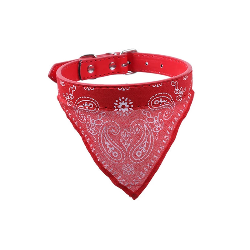 Регулируемый принт нагрудники Собака Pet шейный платок шарф воротник треугольник
