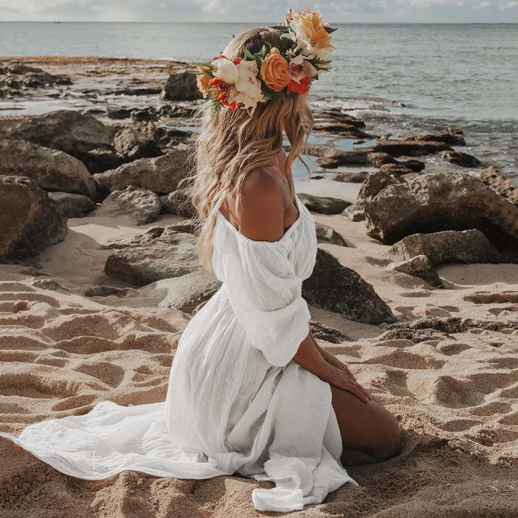 Женское однотонное кружевное платье в стиле пэчворк с рукавом три четверти