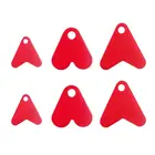 100 шт. блёстки для приманки, блёстки для рыбной ловли, блесна, блёстки в форме красного сердца, приманки для ловли форели, блесны, аксессуары