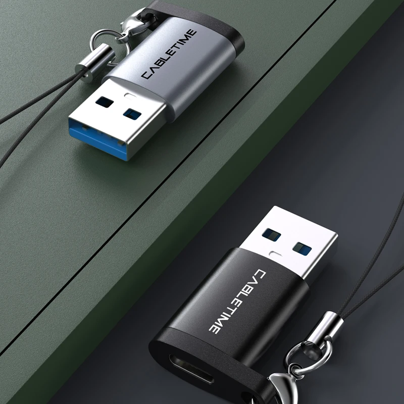 Адаптер Cabletime Type C USB к 3 0 A папа OTG зарядка и синхронизация конвертер для мобильных