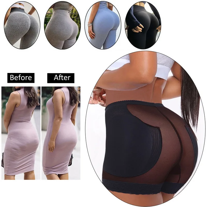 

Women Skinny Body Shorts Sexy Mesh Lingerie Womens Body Shapers Briefs Butt Lifter Panty Booty Enhancer Hip Push Up Booster