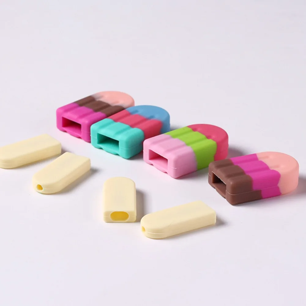 2 шт. Милая Мини-намотка для шнура в форме мороженого силиконовый USB-кабель