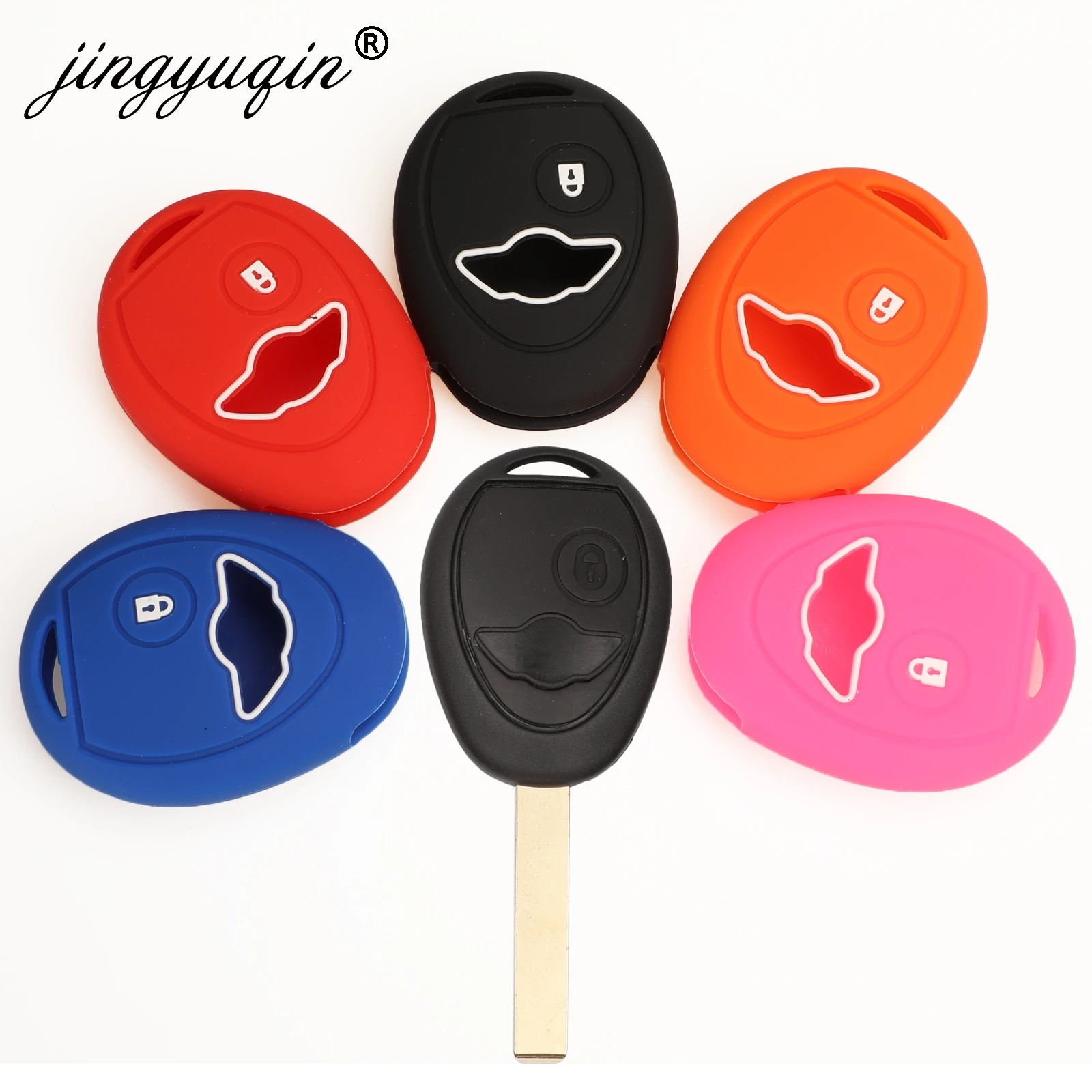 Силиконовый чехол для автомобильных ключей jingyuqin защитный bmw Mini Cooper R50 R53 с 1