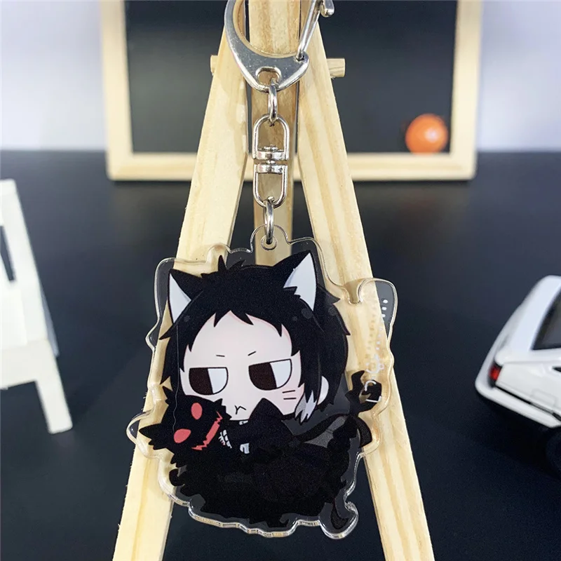 Милый котенок тема Бунго бродячие собаки брелок мультфильм двусторонний