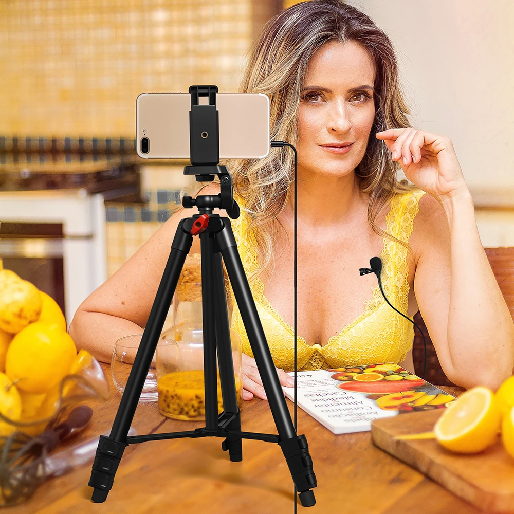 Конденсаторный петличный микрофон MAONO штатив для телефона с зажимом нагрудный со