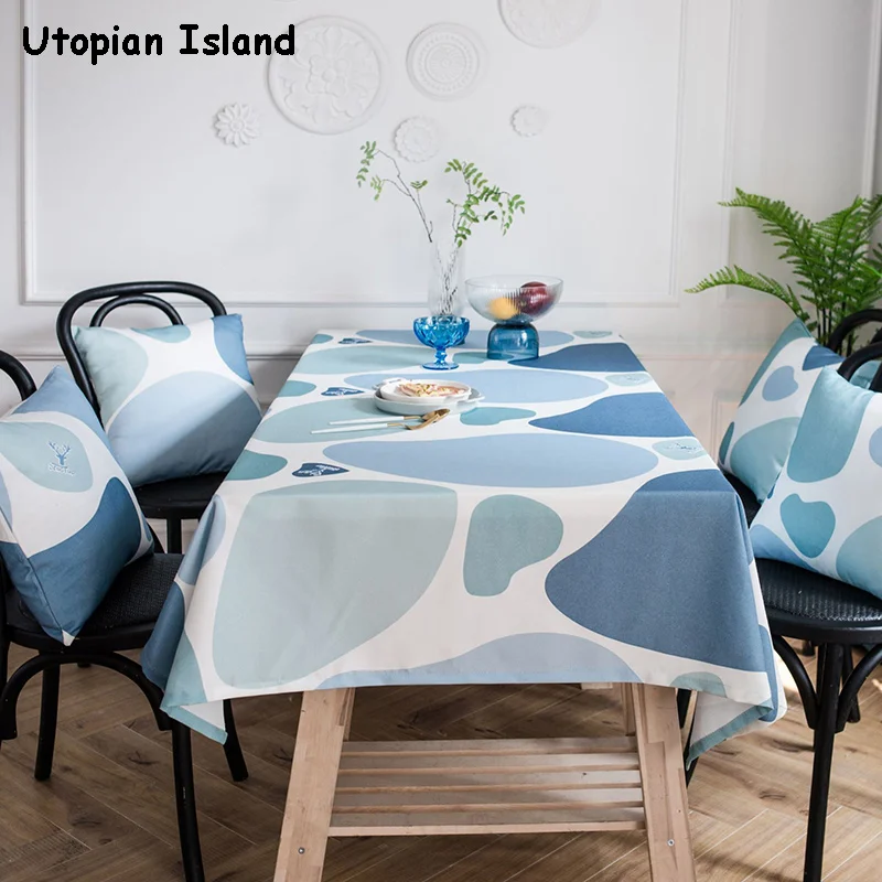 Рождество скатерть красочные булыжник крышка стола прямоугольная скатерти для