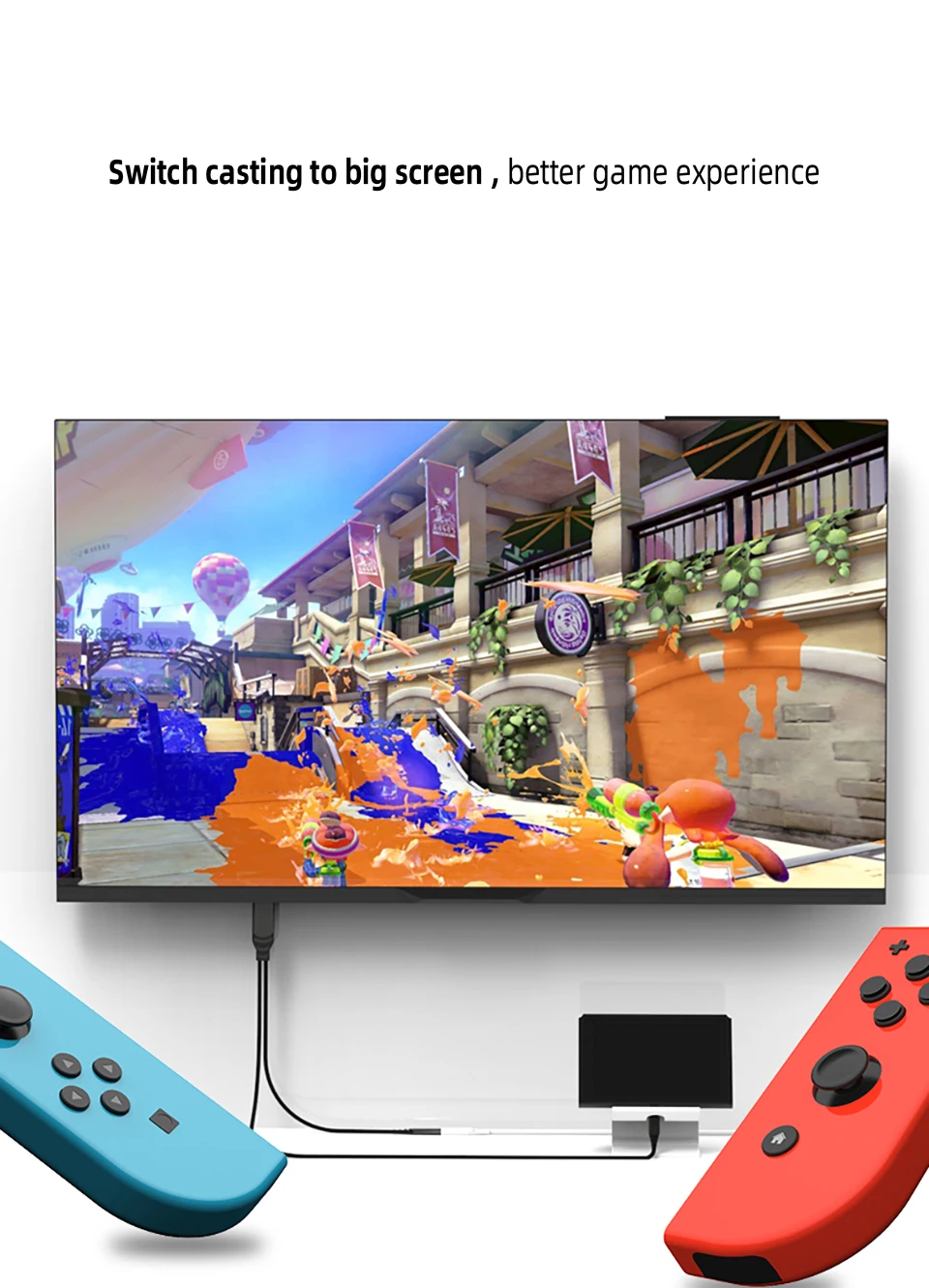 Адаптер для Nintendo Switch Hdmi 4K UHD TV видео проектор Hd ТВ адаптер 2 в 1 кабель конвертер