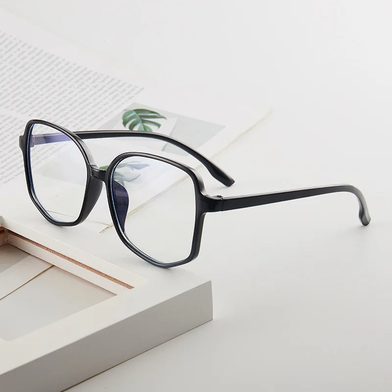 

High-quality Unisex large frame glasses square Plain glasses Optical Spectacle Anti blue light Computer glasses women men