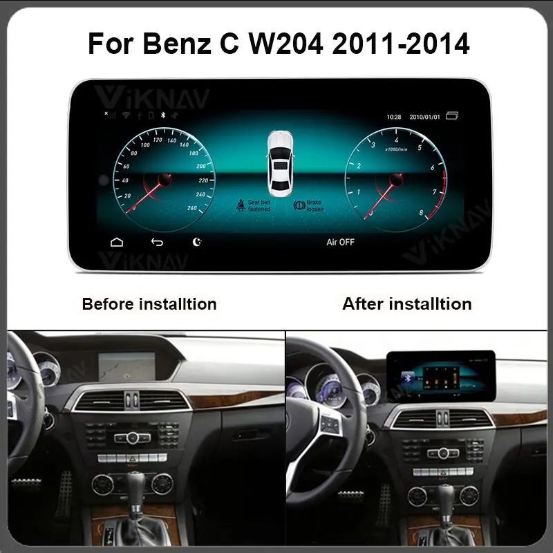 

Car GPS navigation radio for Benz C W204 2011 2012 2013 2014 android system auto multimedia player tape recorder FM BT