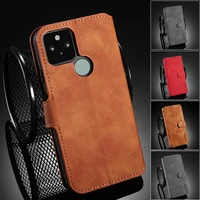 luxury ultra thin flip case for google pixel 5 xl magnetic bracket leather for pixel 4a 5g card slot wallet phone cover cases