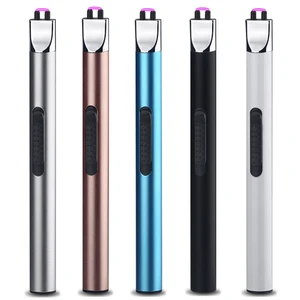 USB Charging Arc Flameless Lighter Metal Windproof Outdoor Cigarette Lighter Cigarette Accessories