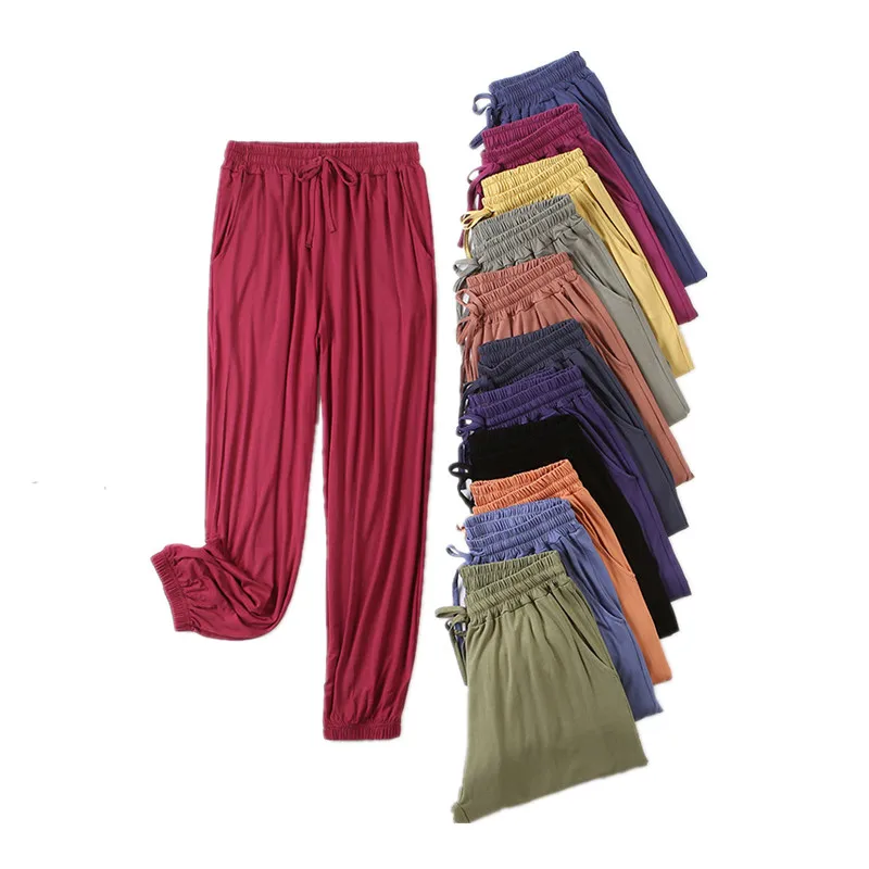 

Women's Modal Homewear Pants Autumn Home Clothes Lounge Wear Autumn Pajamas Pants Fall Nightgown Pants