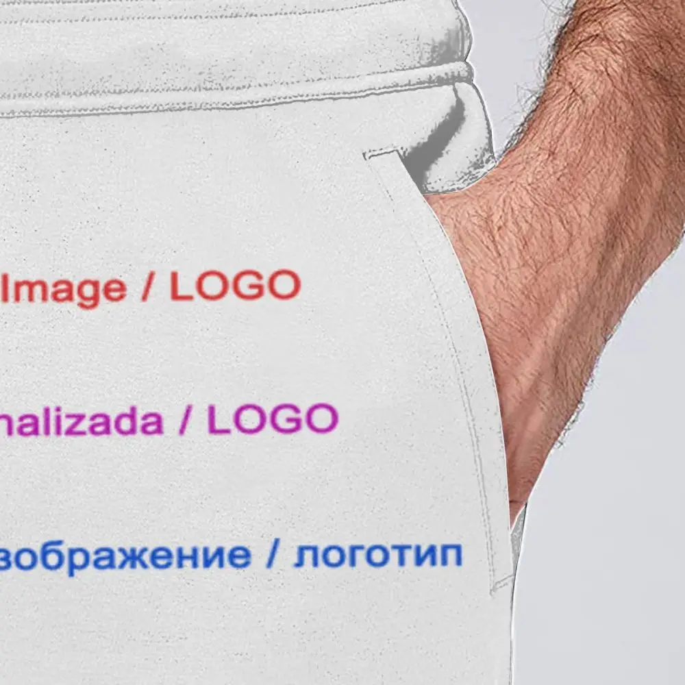 Мужские спортивные брюки с индивидуальным изображением/логотипом один предмет