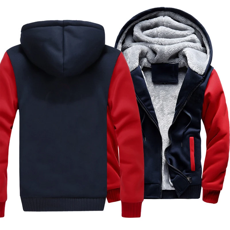 

Мужская Флисовая Толстовка ZOGAA на молнии с капюшоном