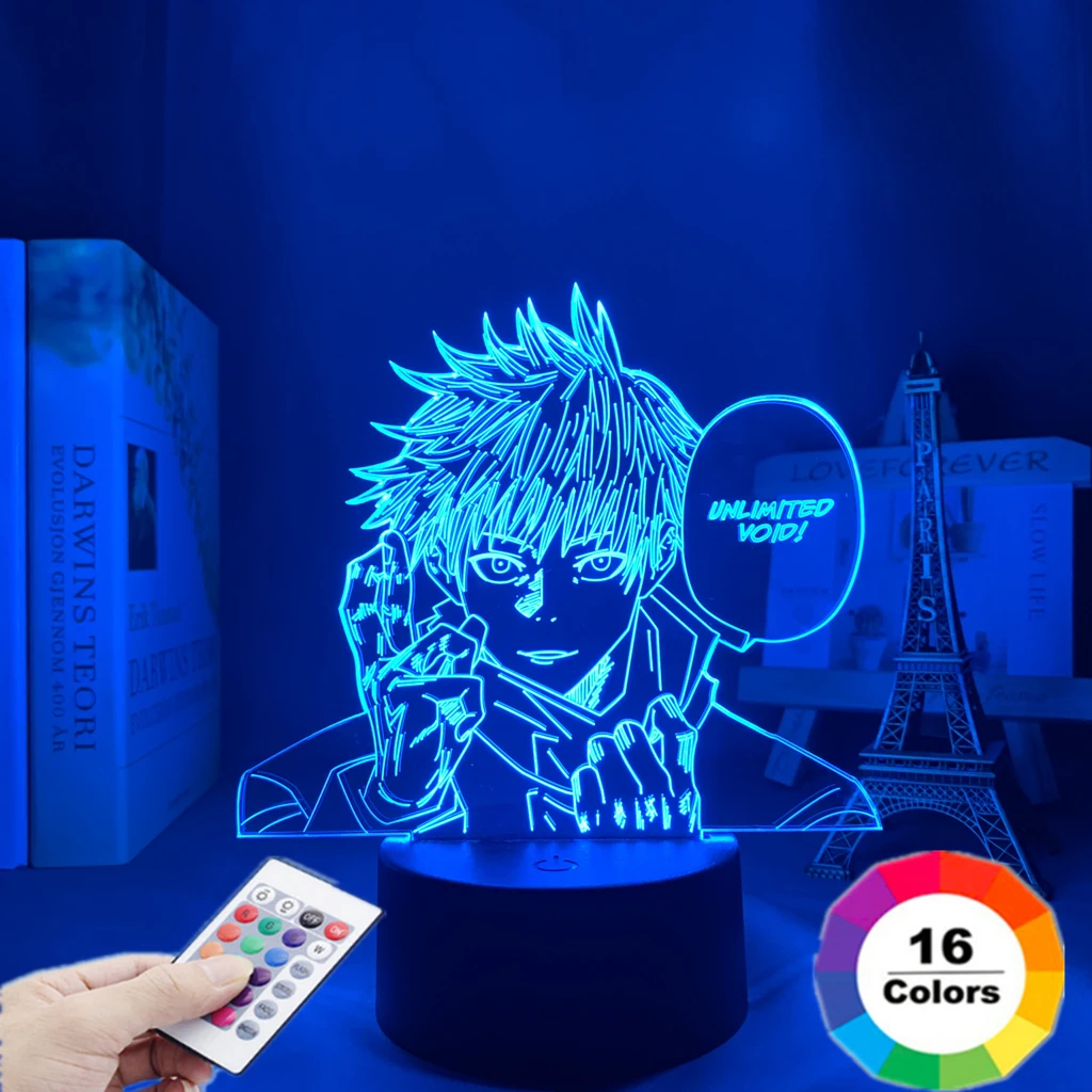 

Anime Lamp Jujutsu Kaisen Satoru Gojo Led Night Light for Bedroom Decor Birthday Gift Satoru Gojo Light Jujutsu Kaisen Prize